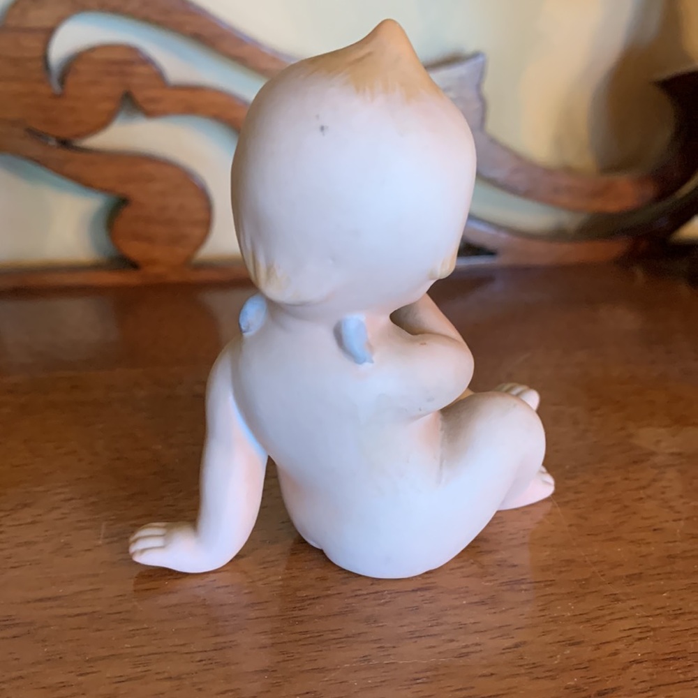 Vintage Kewpie Bisque Angel Baby by Lefton - Picture 2 of 7